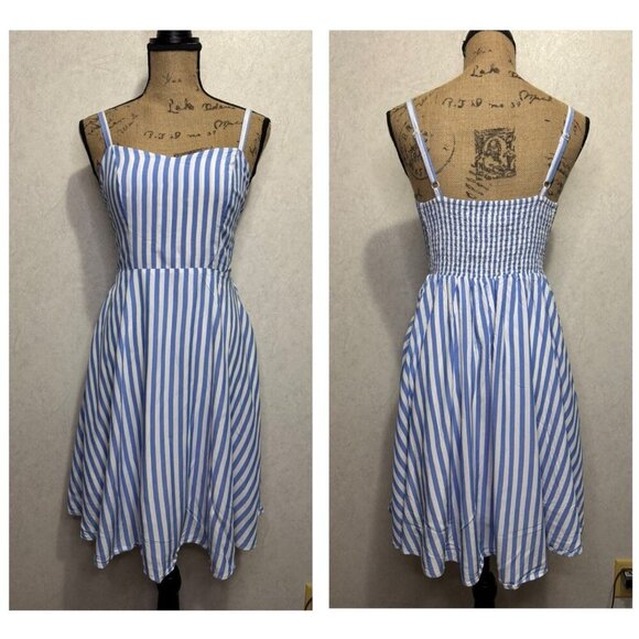 OLD NAVY Tropical Floral Botanical Striped Maxi/Mini Dress Lot 2 SMALL Beach - Picture 2 of 16